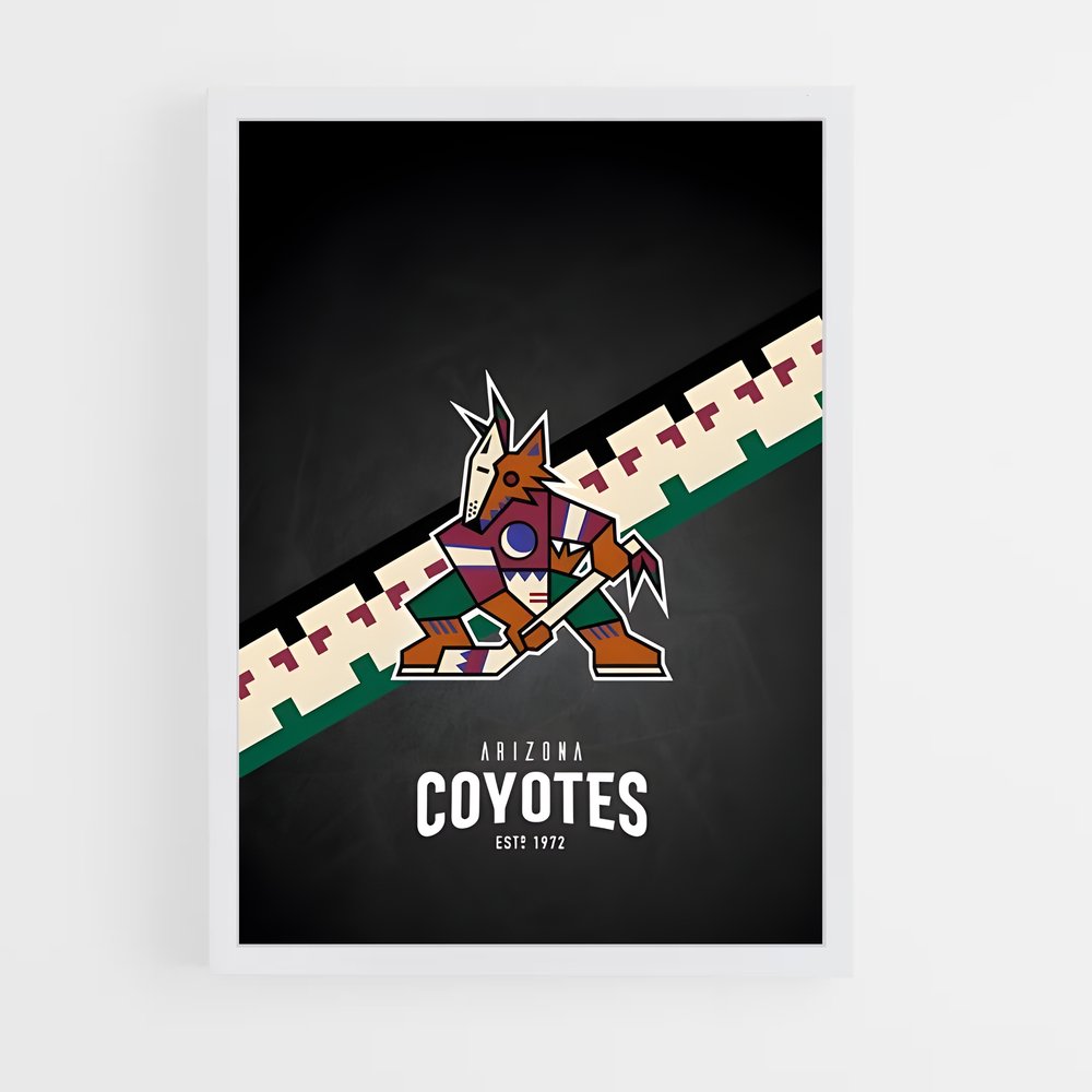 Poster Coyote Spirit – affiche Hockey sur glace (vue 3)